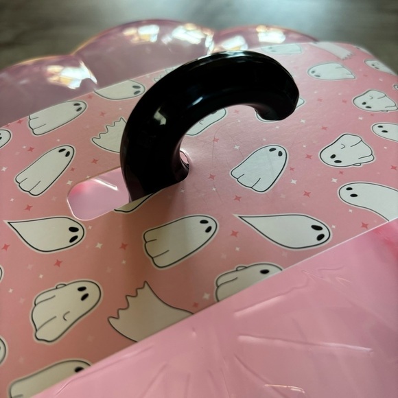 The Bake Shop Pink Pumpkin Cake Carrier Holds 10 Inch Cake Pasteloween Halloween - Picture 2 of 5